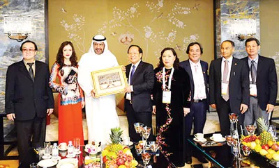 Đoàn thể thao Việt Nam giành quyền đăng cai Asiad 2019. Ảnh: HUY THẮNG