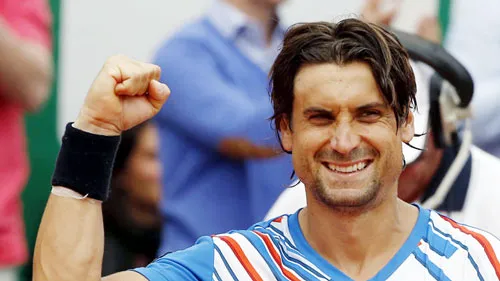 Sự phấn khích của David Ferrer. Ảnh: AFP