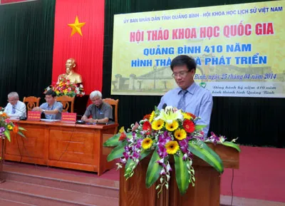 Hội thảo quốc gia: “Quảng Bình 410 năm hình thành và phát triển”