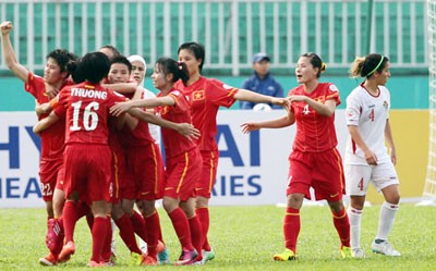 Vietnamese footballers (Photo:SGGP)