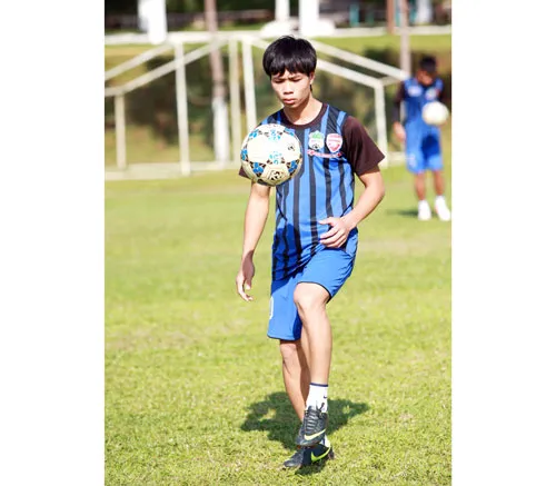 Đông Triều trong một buổi tập.