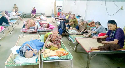 Nhà dưỡng lão ở chùa Lâm Quang