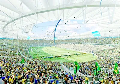 Lễ khai mạc World Cup 2014 sẽ diễn ra trên sân vận động Arena Corinthians - Sao Paolo.