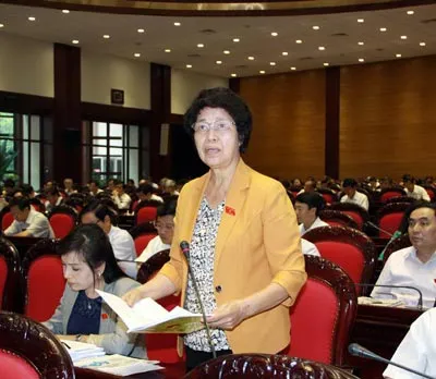 Đại biểu Cù Thị Hậu (Hưng Yên). ẢNH: LÃ ANH