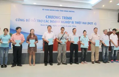 Bình Dương: Công bố gói hỗ trợ các doanh nghiệp bị thiệt hại