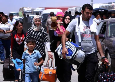 Người dân Iraq chạy nạn do lo sợ xung đột.