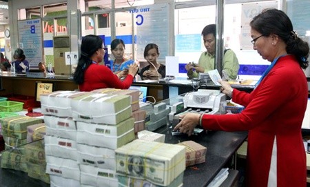 Customers at a Vietinbank branch in southern Dong Nai Province. Credit growth in the first half of this year created both confidence and doubts about foreign currency liquidity of the banking system. — VNA/VNS Photo Thanh Vu