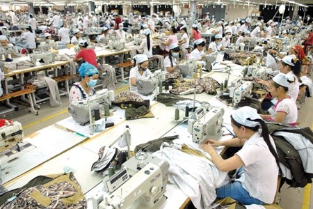 Workers make clothes at Dong Xuan Loc Garment Company at the Bien Hoa 1 Industrial Zone in Dong Nai Province. — VNA/VNS Photo Manh Linh