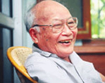 Noted writer To Hoai died yesterday, aged 94. Photo unescovietnsm.vn