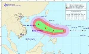 Storm's movement and position (Source: nchmf.gov.vn)