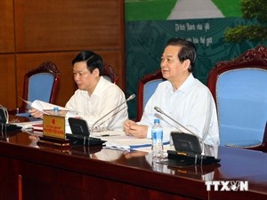 Prime Minister Nguyen Tan Dung speaks at the meeting (Source: VNA)