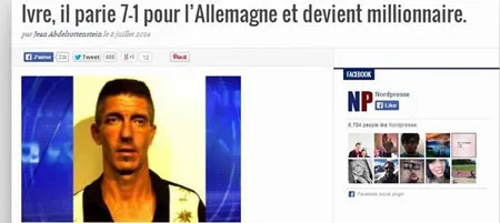 Người đàn ông được cho là thắng cược 1,3 triệu EUR.