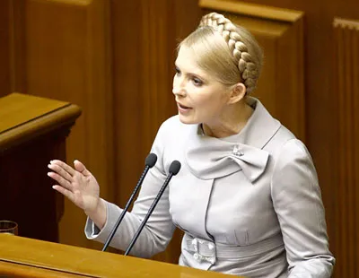 Cựu Thủ tướng Tymoshenko trong phiên xét xử năm 2011.