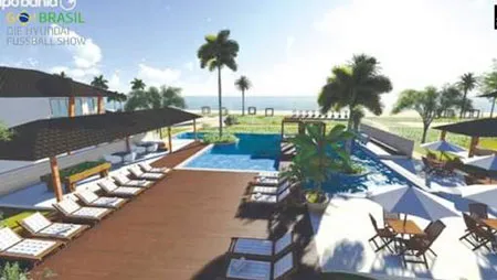 Một góc mô hình của “Campo Bahia”.