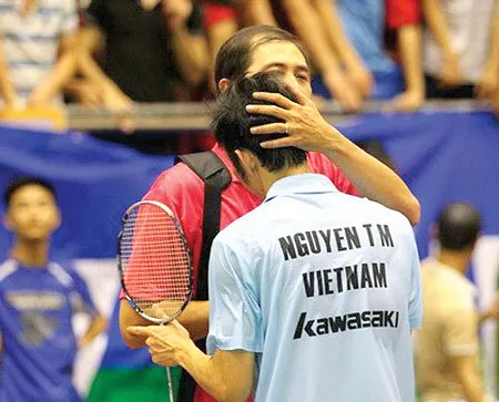Tiến Minh thất bại trước tay vợt hạt giống số 10 Nan Wei tại giải cầu lông Đài Loan mở rộng 2014. Ảnh: TT