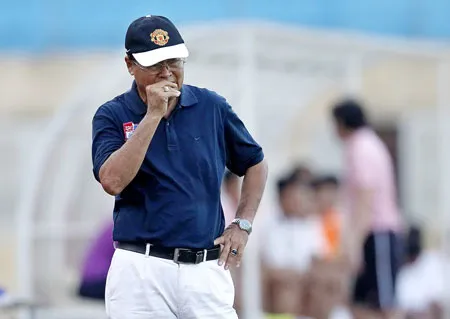 HLV Trần Bình Sự xác nhận là cơ quan cảnh sát điều tra đang tiến hành làm việc với lãnh đạo CLB. Ảnh: Minh Hoàng