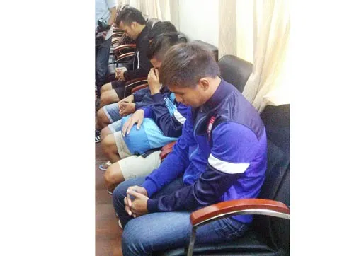 Nhóm cầu thủ Đồng Nai tham gia bán độ