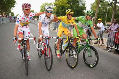 Các cua-rơ thắng giải ở Tour de France 2014.