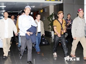 Vietnamese workers were evacuated from Libya in 2011 (Photo: VNA)