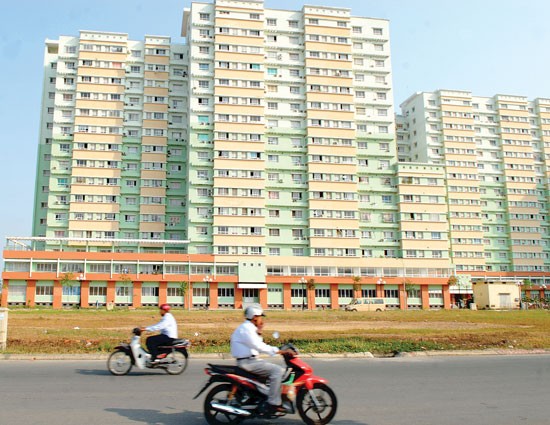 A new apartment block in HCMC (Photo: SGGP)