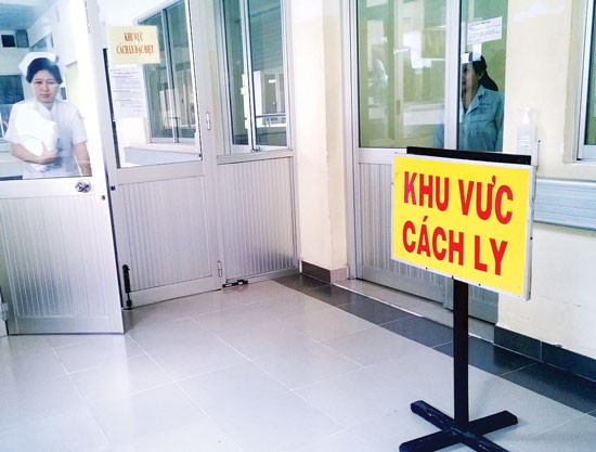 The quarantine area in the Tropical Disease hospital in Ho Chi Minh City where the two passengers stay (Photo: SGGP)