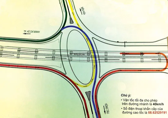 Lộ trình mới vào đường cao tốc TPHCM - Long Thành - Dầu Giây