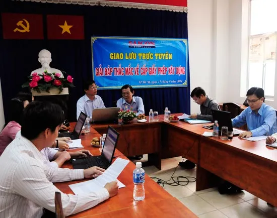 Giao lưu trực tuyến về cấp phép xây dựng trên địa bàn TPHCM