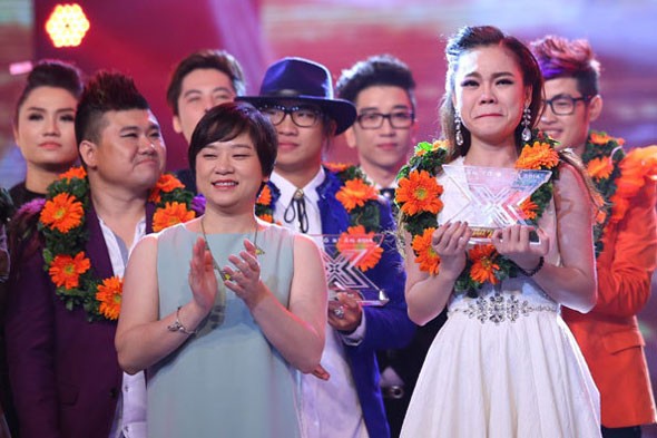 Giang Hong Ngoc wins the Vietnamese X-Factor Television show singing contest 2014.