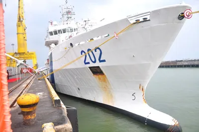 Tàu của Lực lượng Bảo vệ bờ biển Ấn Độ cập cảng Tiên Sa (Đà Nẵng),