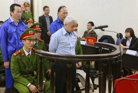 The 30-year jail term awarded six months ago to Nguyen Duc Kien, former Vice Chairman of the Asia Commercial Bank (ACB) Founding Council, was upheld by the Ha Noi Court of Appeals yesterday. — VNA/VNS Photo Doan Tan