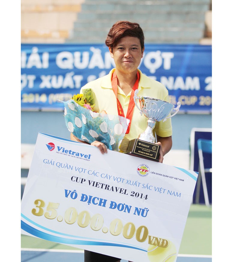 Tran Thi Tam Hao wins champion in the women’s final round, (Photo: SGGP)