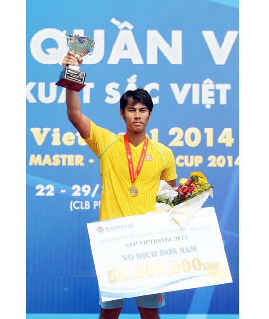 Lam Quang Tri wins champion in men’s final round, (Photo: SGGP)