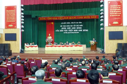 Hội thảo “Quân đội anh hùng của dân tộc Việt Nam anh hùng”