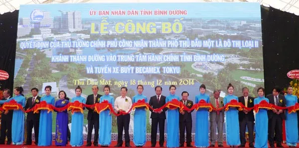 Bình Dương: Thành phố Thủ Dầu Một lên đô thị loại II
