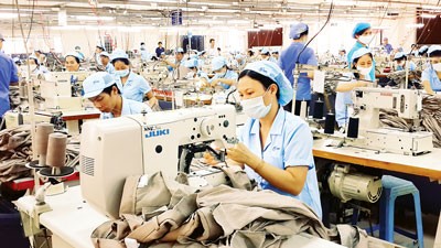 Garment production for exports at Saigon 3 Garment Company (Photo: SGGP)