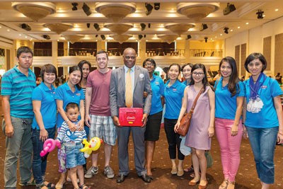 British Consul general and staffs at a charity fair (Photo :SGGP)