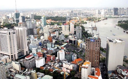 An aerial view of HCM City. Leaders and researchers agree that the city has contributed much to shaping the nation's renewal policy and implementation over the last 40 years (Photo: VNA/VNS)