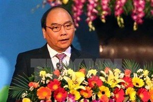 Deputy Prime Minister Nguyen Xuan Phuc made a speech at the event (Photo: VNA)