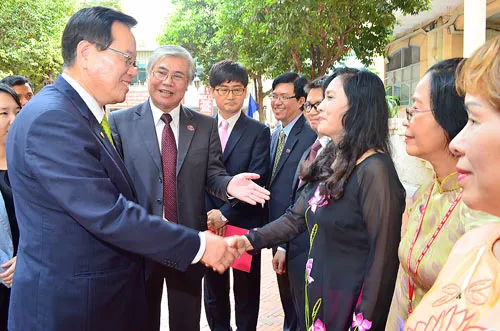 Bí thư Thành ủy TPHCM Lê Thanh Hải tiếp đoàn đại biểu Quốc hội Hàn Quốc