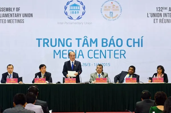 Họp báo quốc tế về Đại hội đồng Liên minh Nghị viện Thế giới