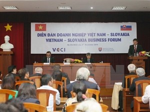 A Vietnam-Slovakia business forum in November 2014 (Photo: VNA)