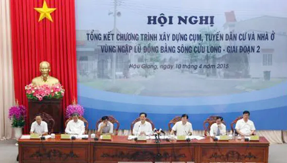 Tạo chỗ ở an toàn cho 1 triệu dân vùng lũ ĐBSCL