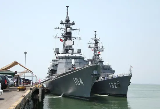 Hai tàu huấn luyện của Nhật Bản cập cảng Tiên Sa ảnh 2