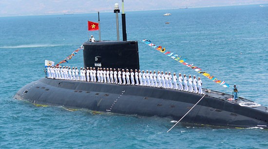 Kilo class submarine in Cam Ranh Bay