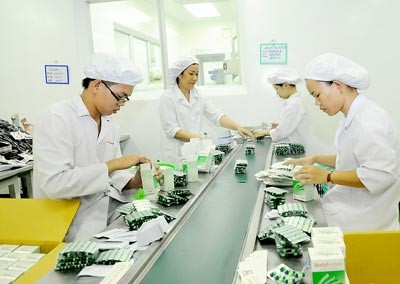 Medicine production at Cat Lai Industrial Zone, District 2, HCMC (Photo: SGGP)