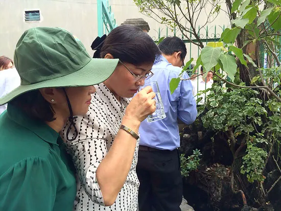 Công khai chất lượng nước ngầm với dân