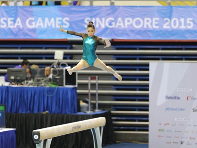 Phan Thi Ha Thanh wins gold medal. (Photo:SGGP)