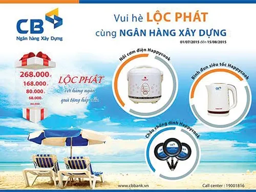 Vui hè Lộc Phát cùng Ngân hàng Xây dựng