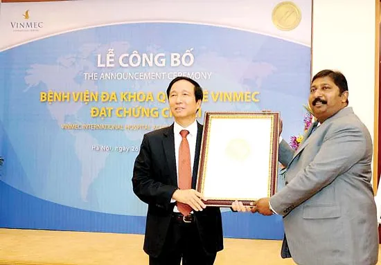 Bệnh viện Việt Nam đầu tiên được công nhận đạt chuẩn chất lượng quốc tế JCI