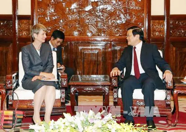 Chủ tịch nước Trương Tấn Sang tiếp các đại sứ chào từ biệt